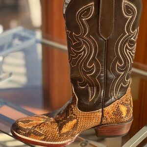 J.B. Dillon Genuine Python Boots